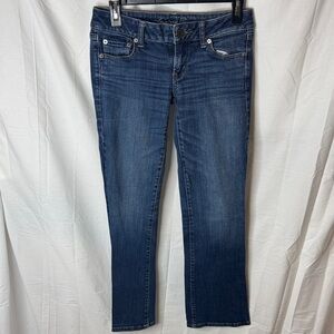 American Eagle Outfitters Dark Blue Ankle Jeans
